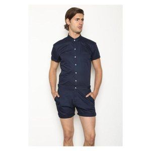 Men's Small Navy Blue Romperjack Romper